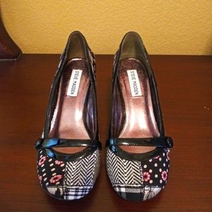 Steve Madden low heels, multi-color